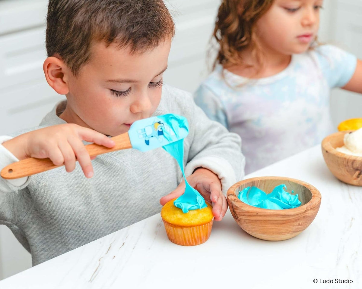 Handstand Kitchen Bluey Silicone Kids Baking Utensil Set for Child Hands