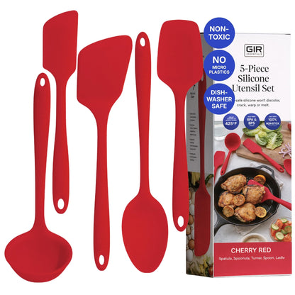 GIR: 5-Piece Silicone Essentials Kitchen Utensils Set – Rose
