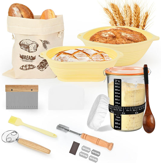 TOKPELA Sourdough Starter Kit 13Pcs Sourdough Bread Baking Supplies