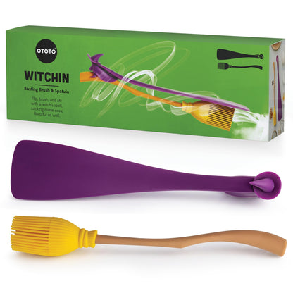 OTOTO Jar Scraper Spatula - Silicone Scraper, Cute Kitchen Accessories, Unique Fun Cooking Kitchen Gadgets for Foodies - BPA-free & 100% Food Safe (Mary Cat)
