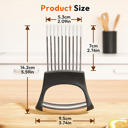 Onion Slicer with Protective Case, Onion Cutter, Meat Tenderizer Tool