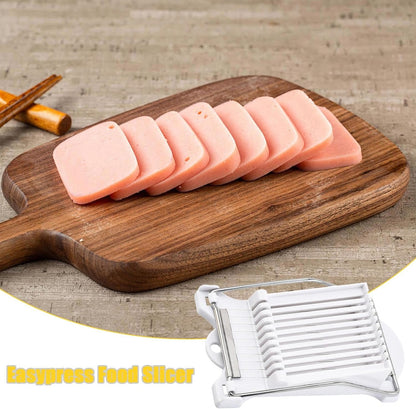 Cheese Slicer Cutter Tool | Luncheon Meat Slicer | Tomato Slicer Kit, Stainless Steel Luncheon Meat Slicer, Handheld Quick Slicer Evenly Strong For Cheese, Ham, Avocado, Hot Dogs