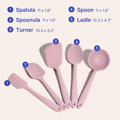 GIR: 5-Piece Silicone Essentials Kitchen Utensils Set – Rose