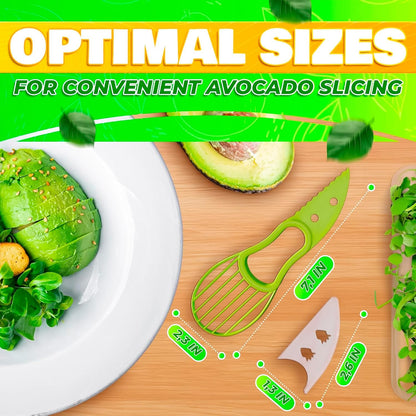 Avocado Slicer Tool 3 in 1, Peeler and Pit Remover, Durable Plastic