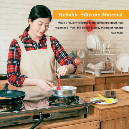 7 Pieces Silicone Spatulas 8 inch Heat-Resistant Spatulas Non-Stick Flexible Scrapers Kitchen Rubber Spatulas for Kitchen Cooking, Baking, Mixing Tools