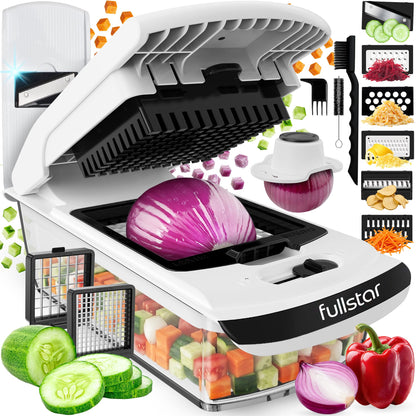 Fullstar Pro Original Vegetable Chopper & Spiralizer, All-in-1 Kitchen Tool