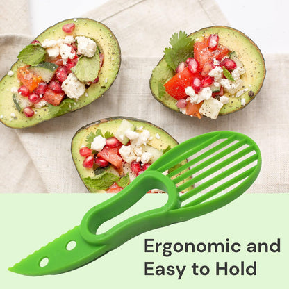 Gadgetime USA Avocado Slicer (Pack of 2) - 3 In 1 Tool - Cutter, Peeler, Pitter & Scooper - Multifunctional Knife - Splitter - Easy to Use - Kitchen Gadgets